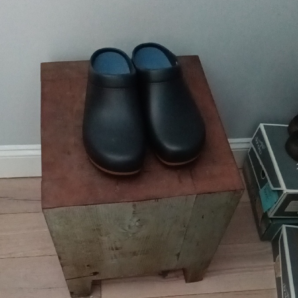Dansko Black Slip-On Clogs